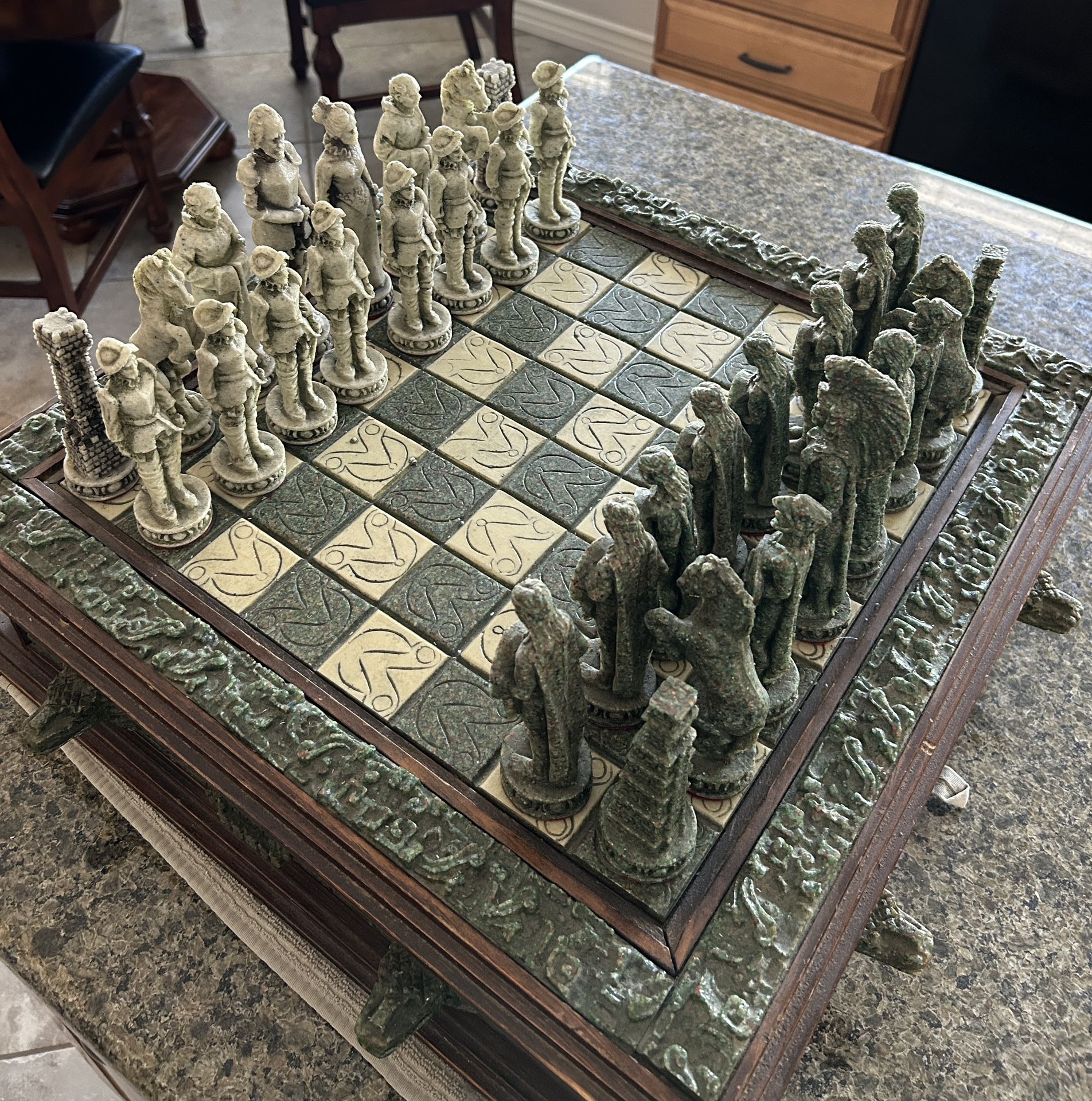 Mayan Aztec Chess Set