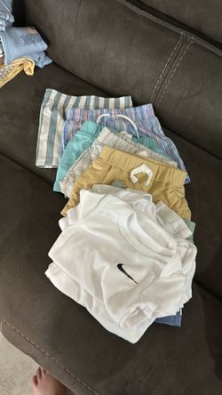 NEW 0-3 months boys shorts and Nike onesies