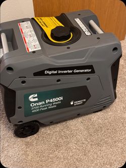 Remote start generator.