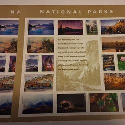 2 NATIONAL PARKS COLLECTABLE STAMPS 