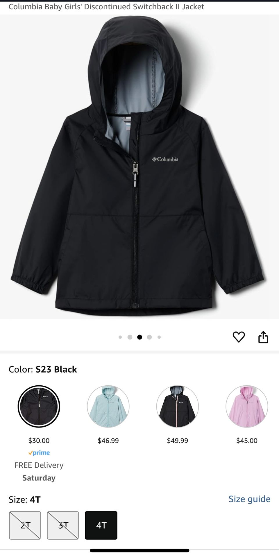 Columbia Rain Jacket 2T