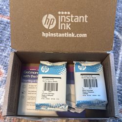 HP instant ink 62, black and tricolor