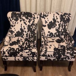 Cow Print Chairs