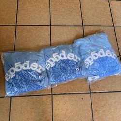 Spider Hoodie Light Blue 