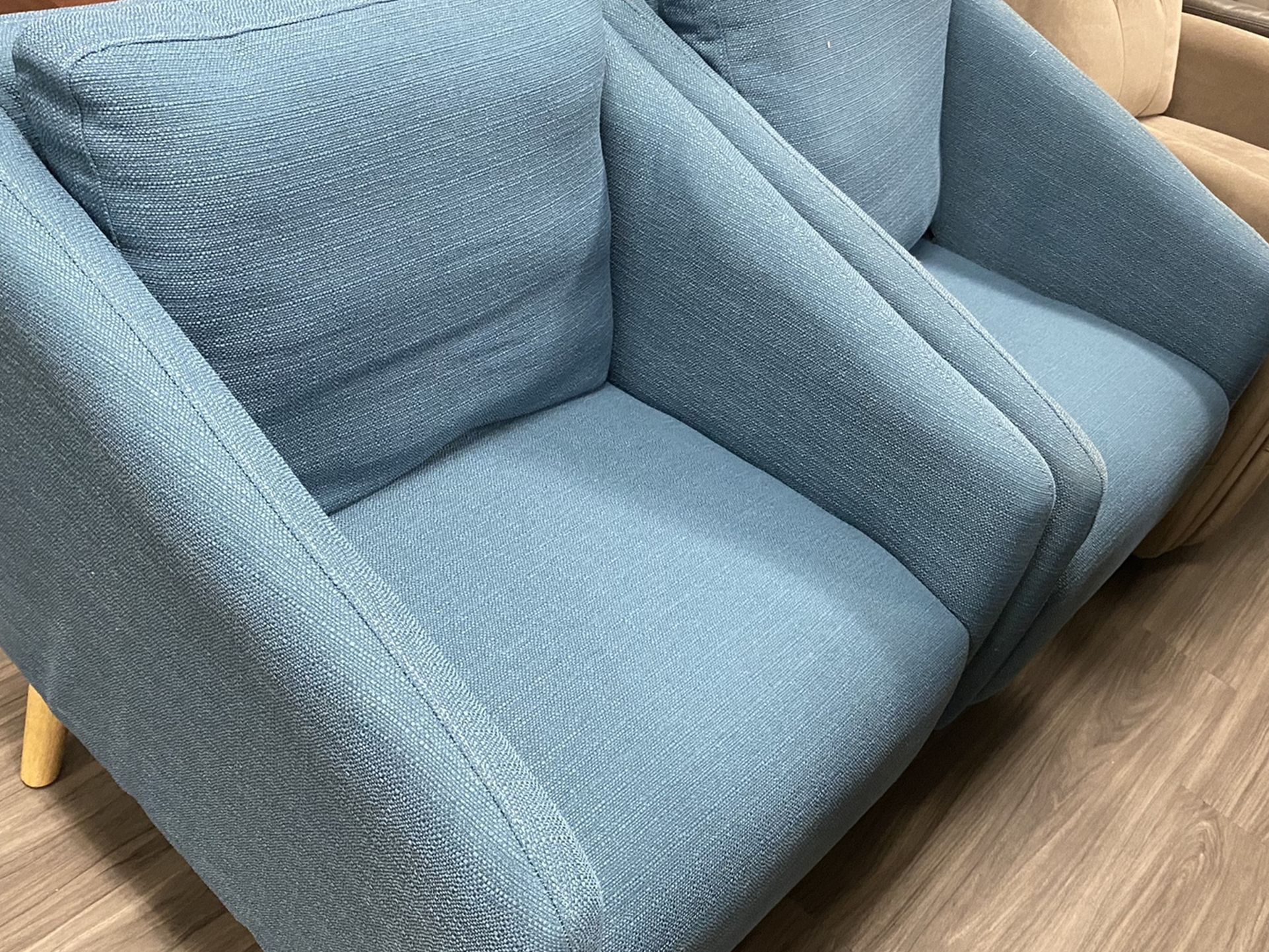 new blue sofa chair Pair (set Of Two)