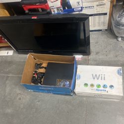 PS3, Wii and 32” Flat Panel