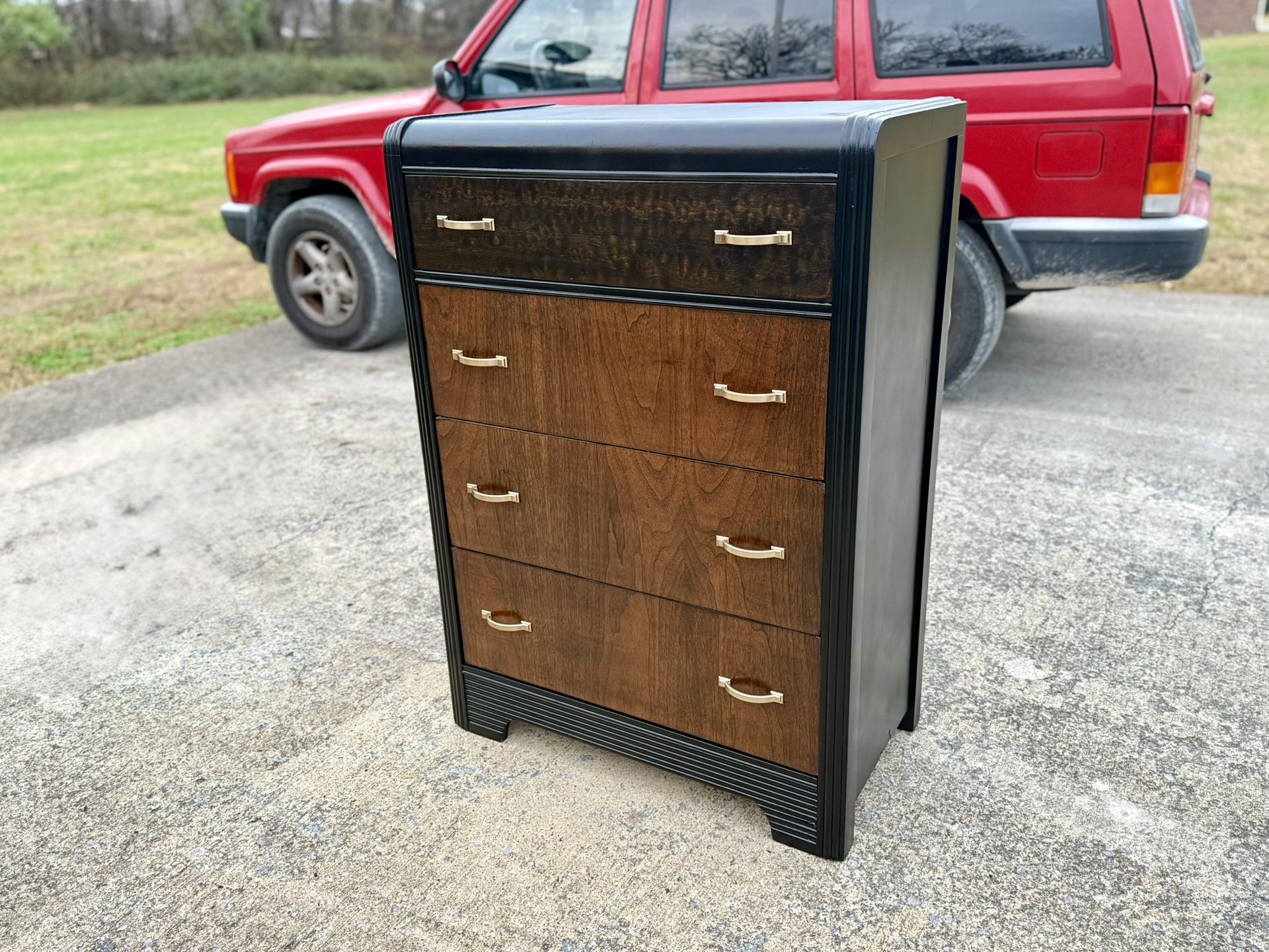 Vintage Art Deco Dresser – Fully Refinished – Excellent Condition