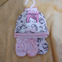 6-Set Hello Kitty Mittens & Beanies - New