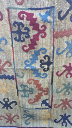 Uzbeck Suzani Handmade Rug/Wall Hanging