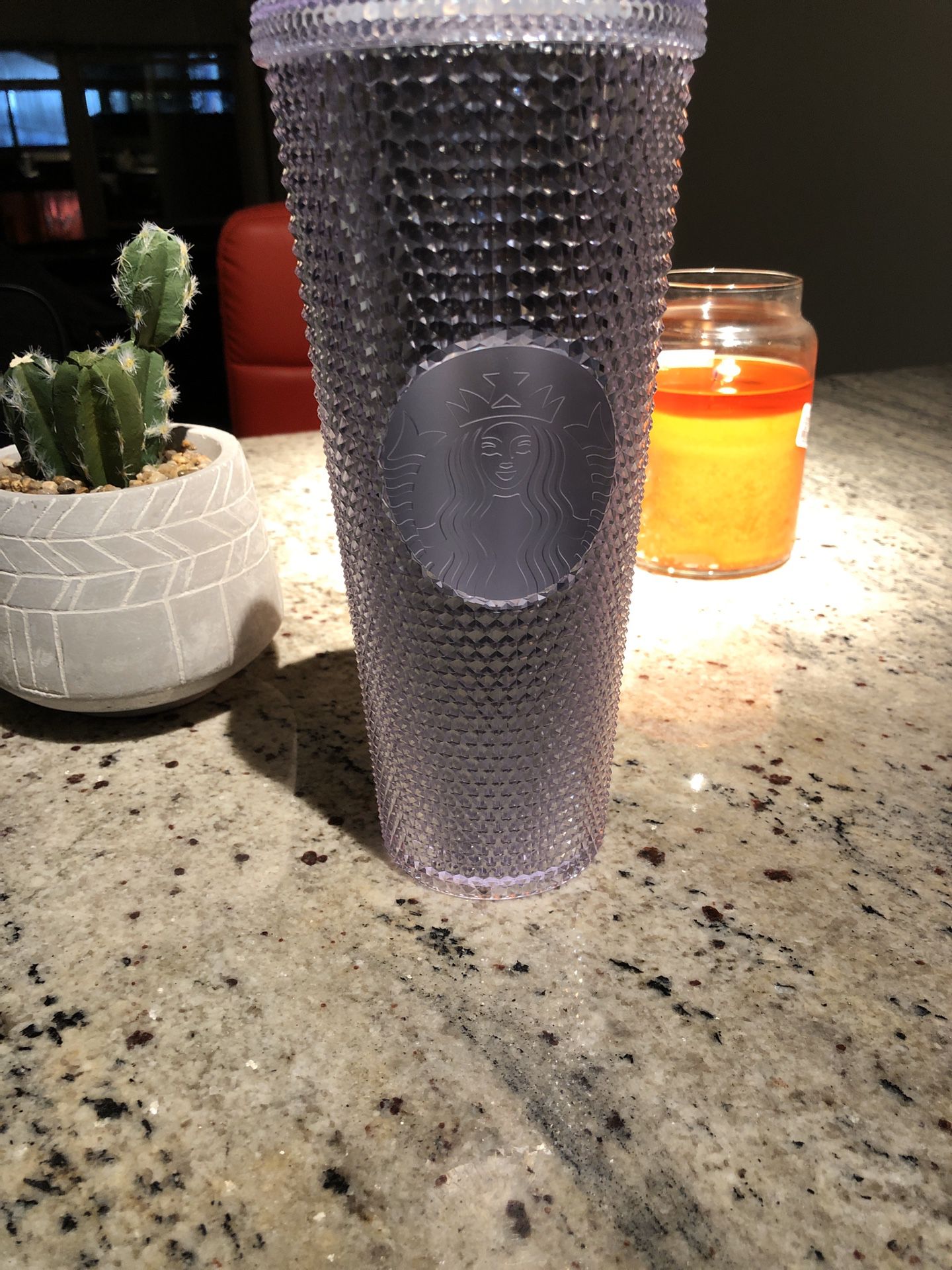 Winter Holiday Starbucks 2019 Venti Bling Platinum Studded Cold Cup Tumbler