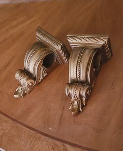Drapery/ Curtain Rod Sconces Set Of 2