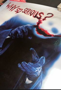 THE DARK KNIGHT MOVIE POSTER JOKER HEATH LEDGER ONE SHEET ONE SIDED 24”x36” $40