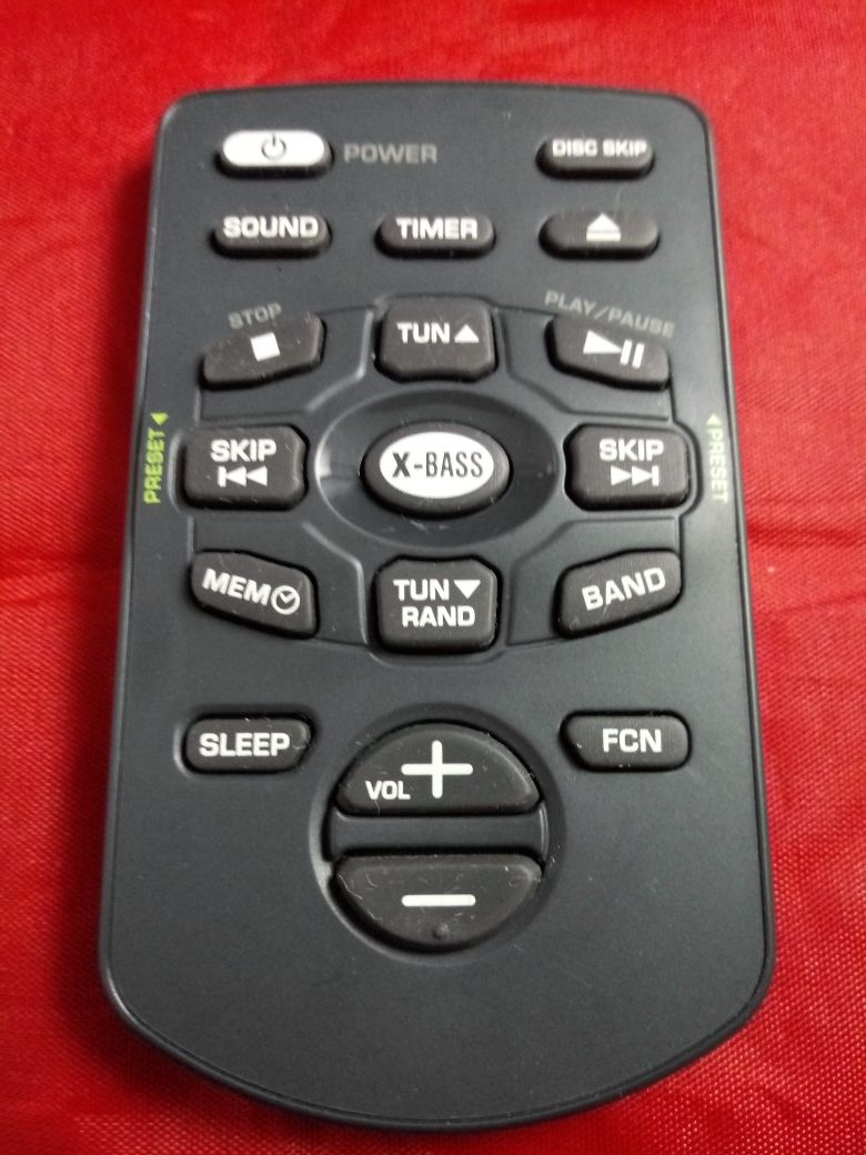 Concertone remote for RV stereo systems