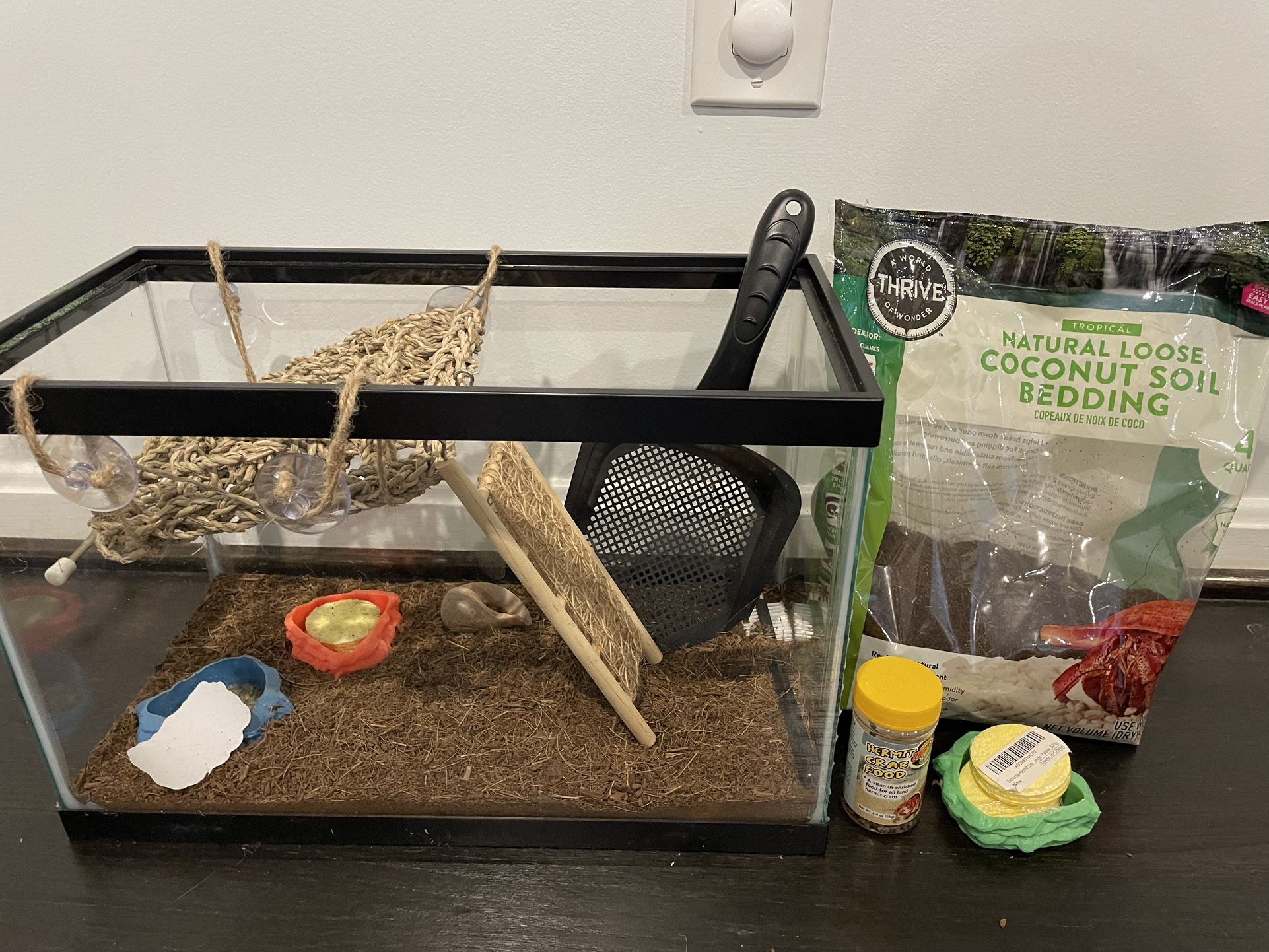 Hermit Crab Terrarium, Supplies