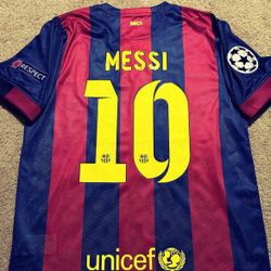 2014/2015 FC Barcelona ‘Lionel Messi #10’  Champions League Soccer Jersey
