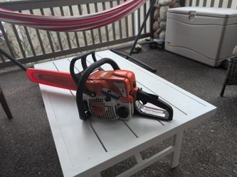 Stihl ms170 chainsaw, running great, with new chain