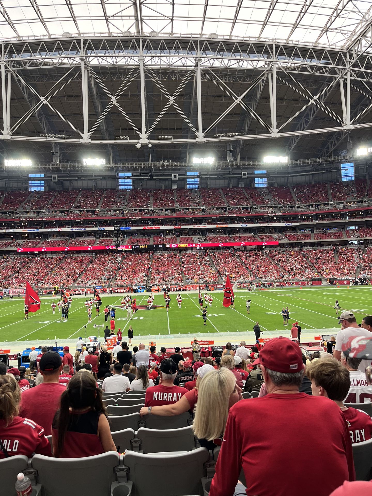2 Arizona Cardinals Home Side Lower Level 45 yard line Tickets