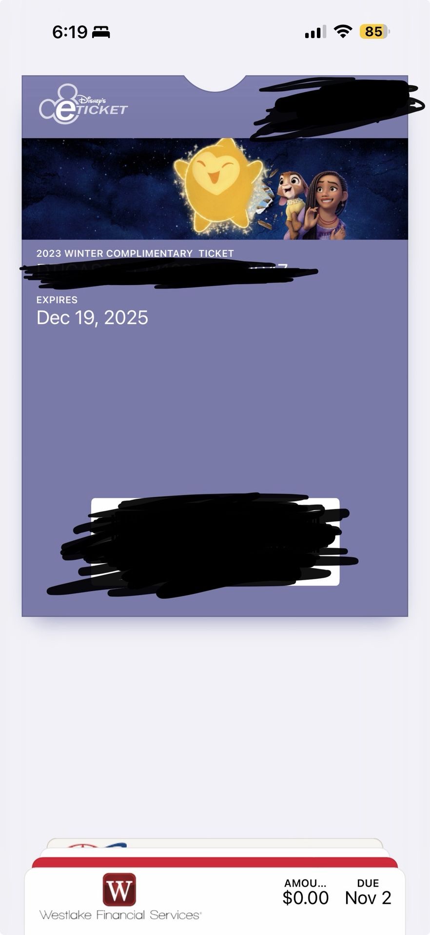 One Disney Hopper Ticket