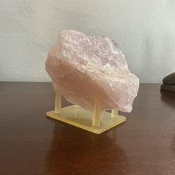 Raw Rose Quartz Crystal – Natural Pink Stone Decor