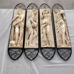 Figuras adornos  4 , Ornaments wall  ,15 inches