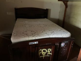 Free Full/Queen Bed Frame + Mattress