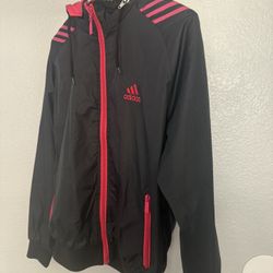 Adidas Women’s Pink and Black Jacket F-50