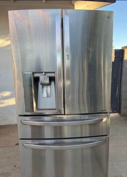 Stainless steel fridge