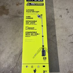 RYOBI Hybrid Tri-Power Tripod Light, Work Light