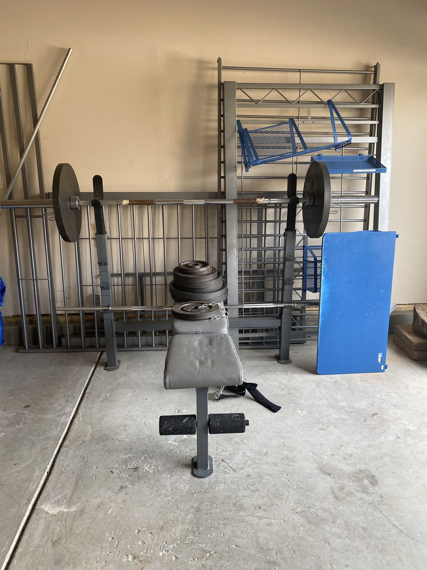 Gym Weight Set.