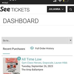 All Time Low VIP Ticket- Charlotte NC