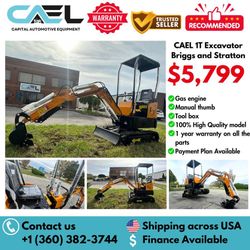 WHOLESALE PRICE! BRAND NEW 1T MINI EXCAVATOR Gas(B&S Engine) - $5,799
