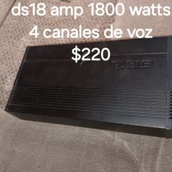 Amp Ds18 1800watts De Voz 