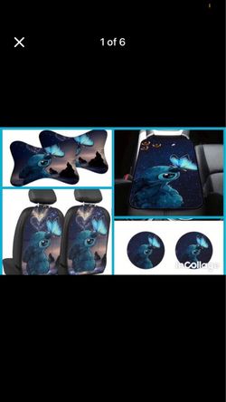 Stitch Car Accessories Set