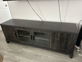 entertainment tv stand cabinet brown