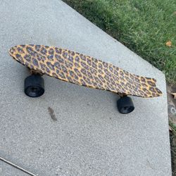 cheetah print globe penny board