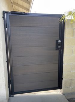 Custom Side Gates Steel Composite Powder Coated