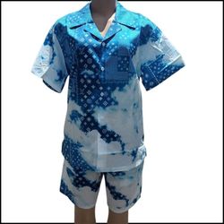 LV Monogram Gradient Shorts & Shirt Set