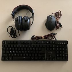 Skytech Gaming Keyboard and Mouse, HypeX Headset