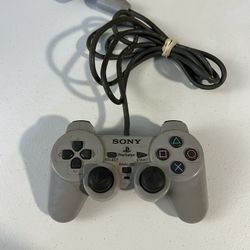 Genuine Sony PlayStation 2 CONTROLLER Grey Analog Dual Shock PS1 PS2 SCPH-1200