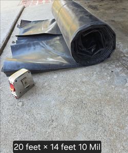 10 Mil Black Plastic Sheeting Heavy Duty
