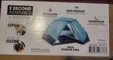 2 Second Assembly Camping Tent