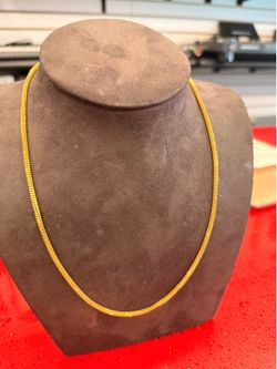 21KT Beaded Link Chain 43529-1