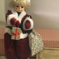 December Clown Doll With Certificatw