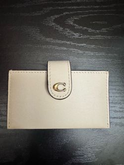 Coach leather card holder