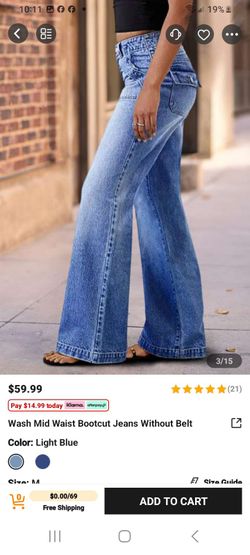 Women's blue jeans
