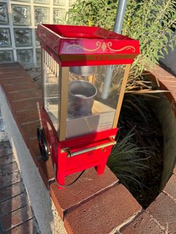 Retro Red Popcorn Maker Machine for movie night