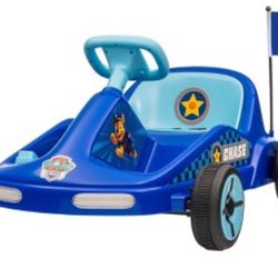Paw Patrol Chase 6V Electric Go Kart for Kids, Electric Ride-On Toy with Ligh...