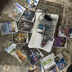 Nintendo Wii With Accessories And Games