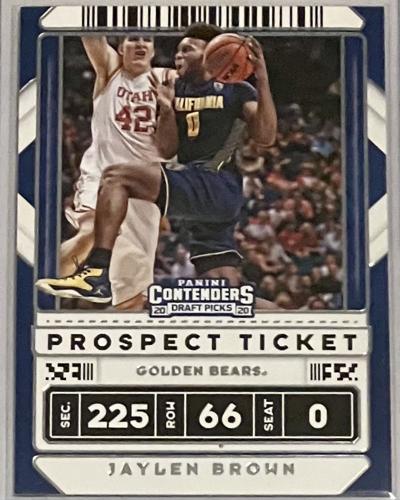 2020 Panini Contenders Draft Picks JAYLEN BROWN Prospect Ticket #10