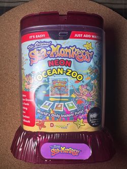 The Original "SEA MONKEYS - Neon OCEAN ZOO KIT" Sea Zoo Set From USA Brand New